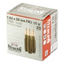 STERLING SC 762X39 123GR FMJ 20/1000 2
