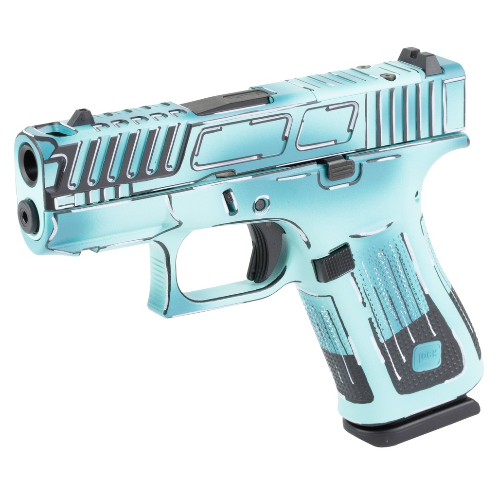 GLOCK 43X COMP 9MM 10RD ANIME BLUE 2