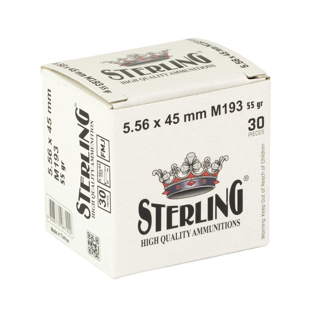 STERLING 5.56 M193 55GR FMJ 30/1500 1