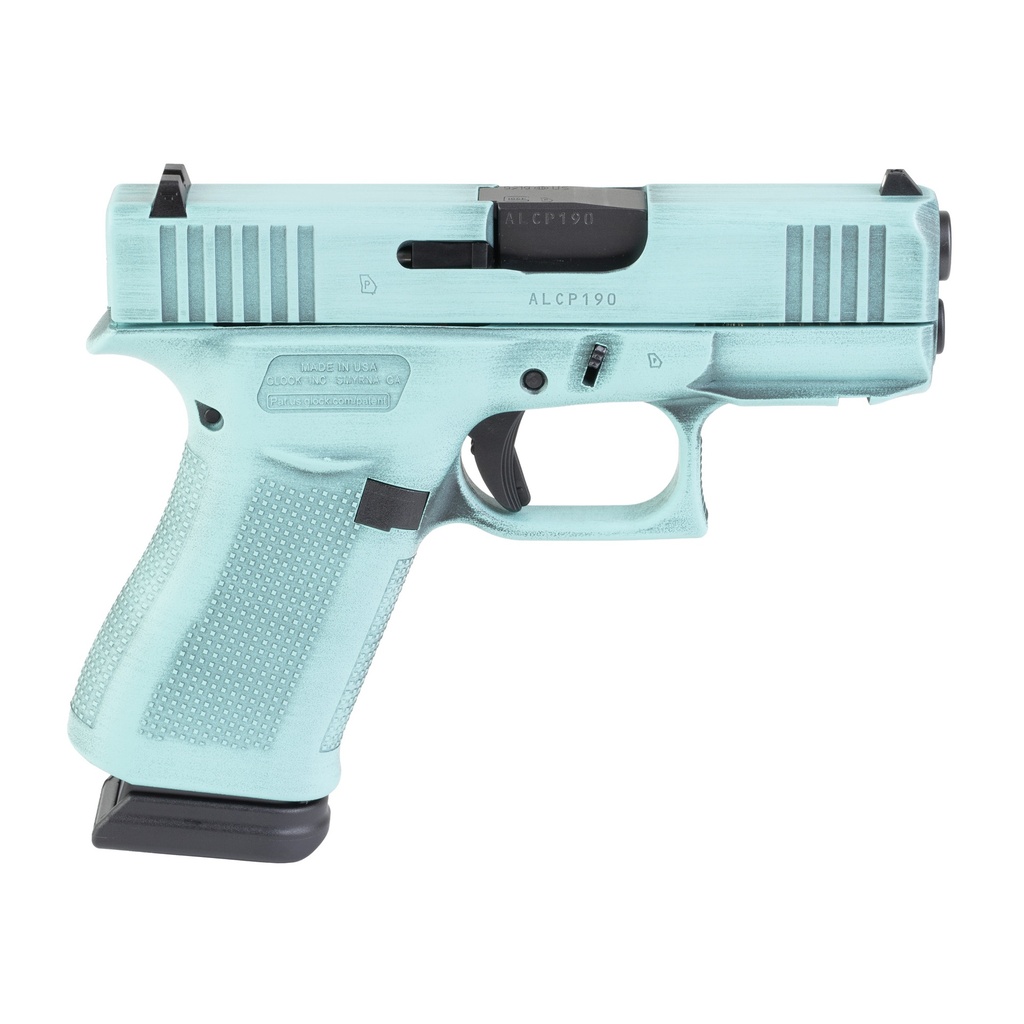 GLOCK 43X 9MM 15RD ROB EGG BLUE BW 1