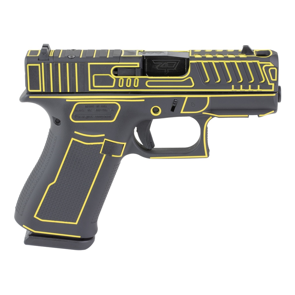 GLOCK 43X 9MM 10RD OUTLANDER YELLOW 1