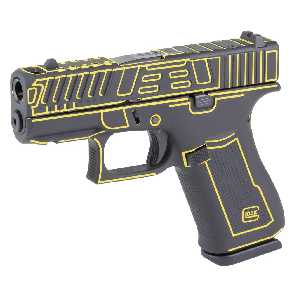 GLOCK 43X 9MM 10RD OUTLANDER YELLOW 2