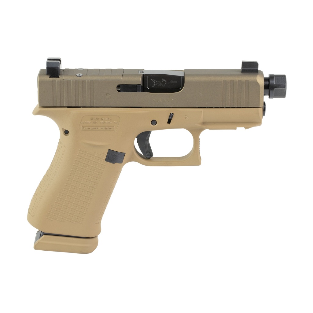 GLOCK 43X 9MM 15RD 3.92" TB FDE 1