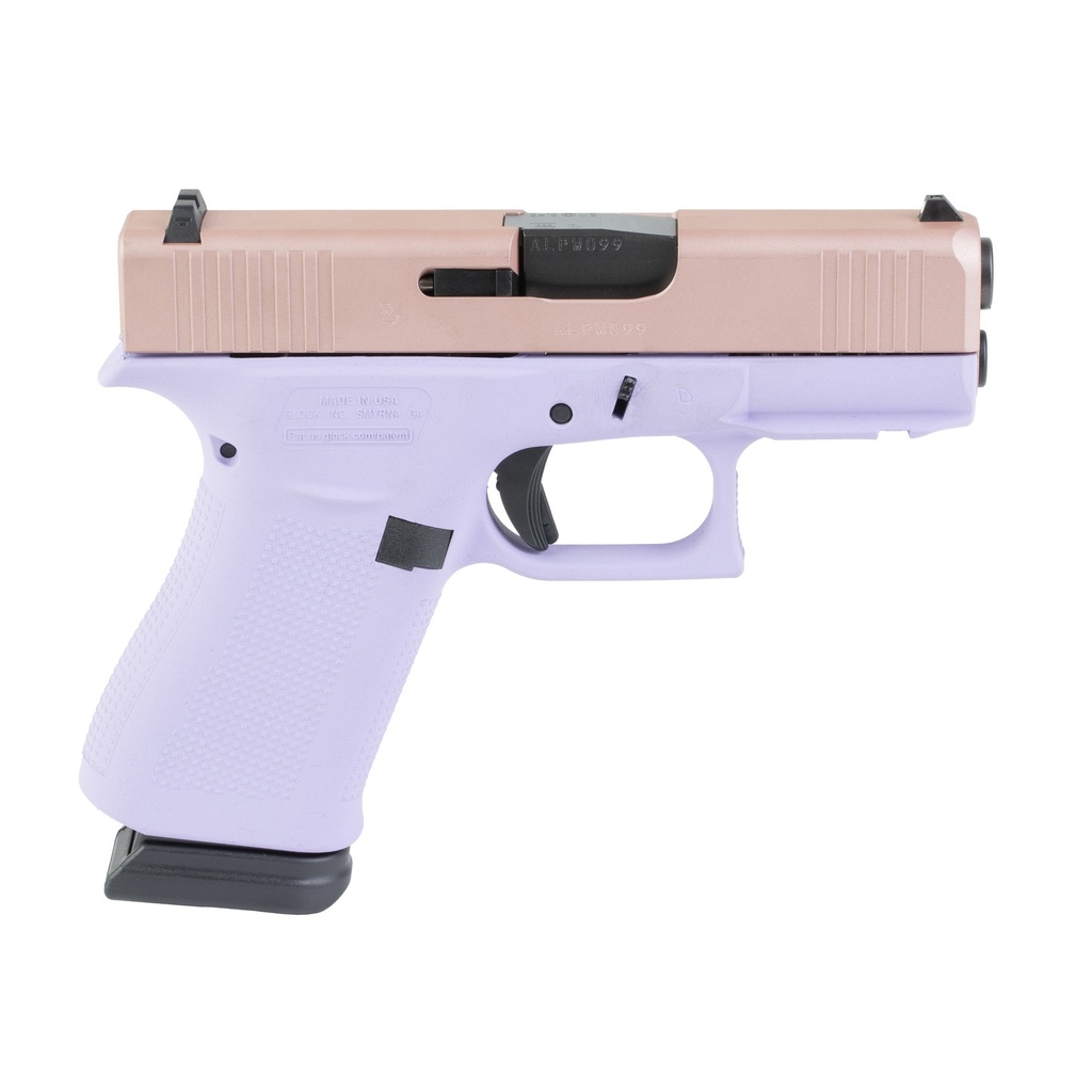 GLOCK 43X 9MM 15RD LAVENDER LUXE 1