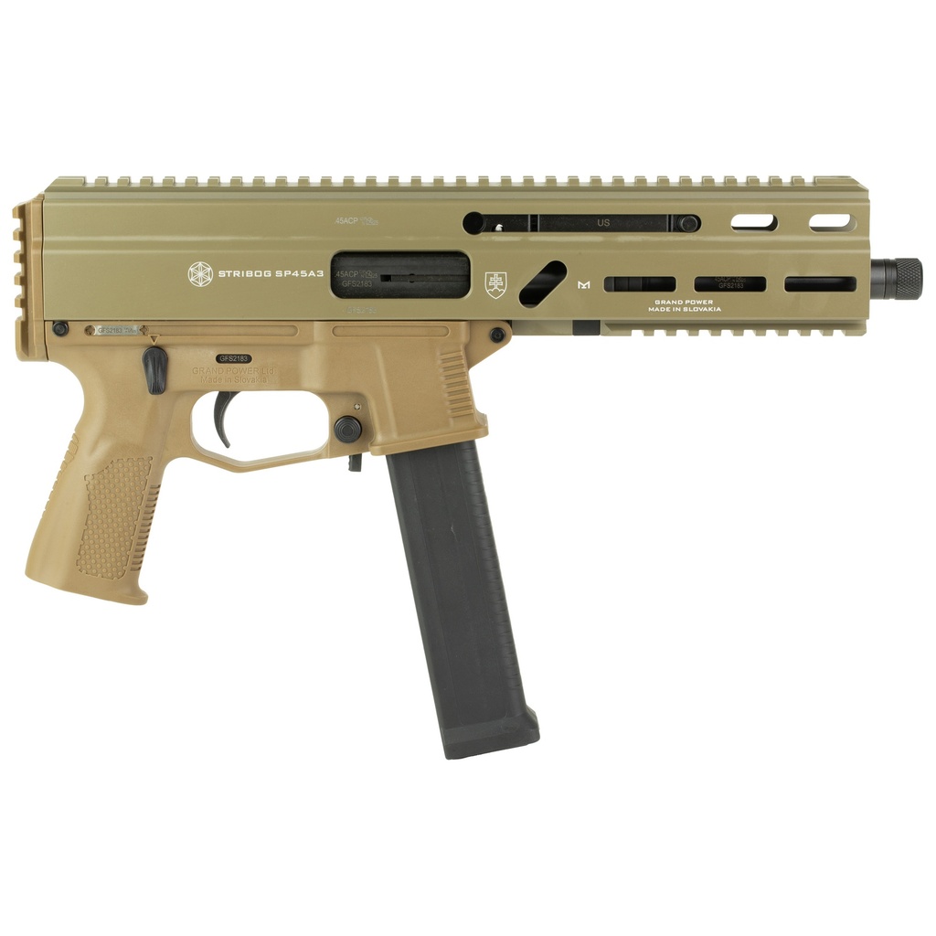 Grand Power GPWR STRBOG SP45A3 45ACP 8" 20RD FDE 1
