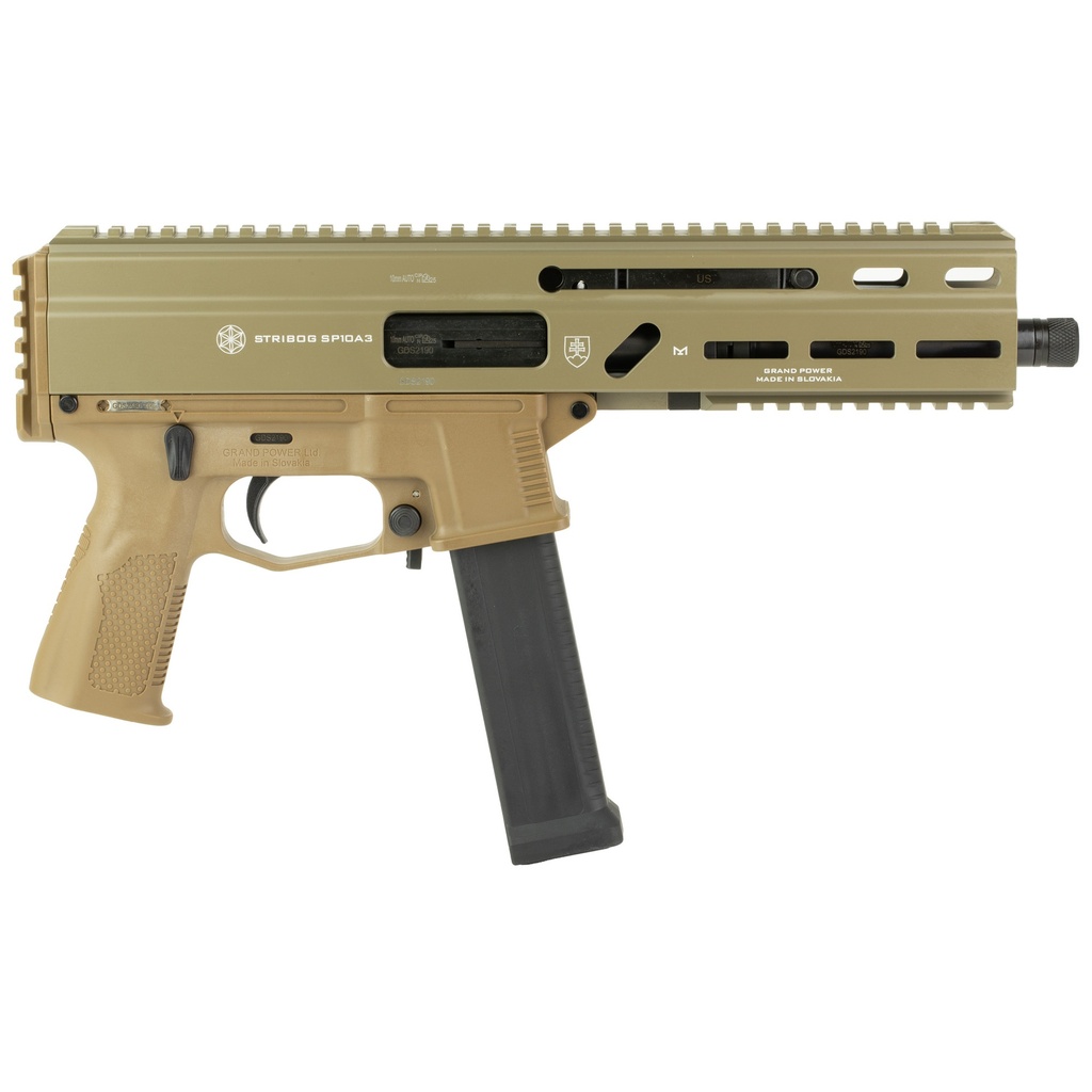 Grand Power GPWR STRIBOG SP10A3 10MM 8" 20RD FDE 1