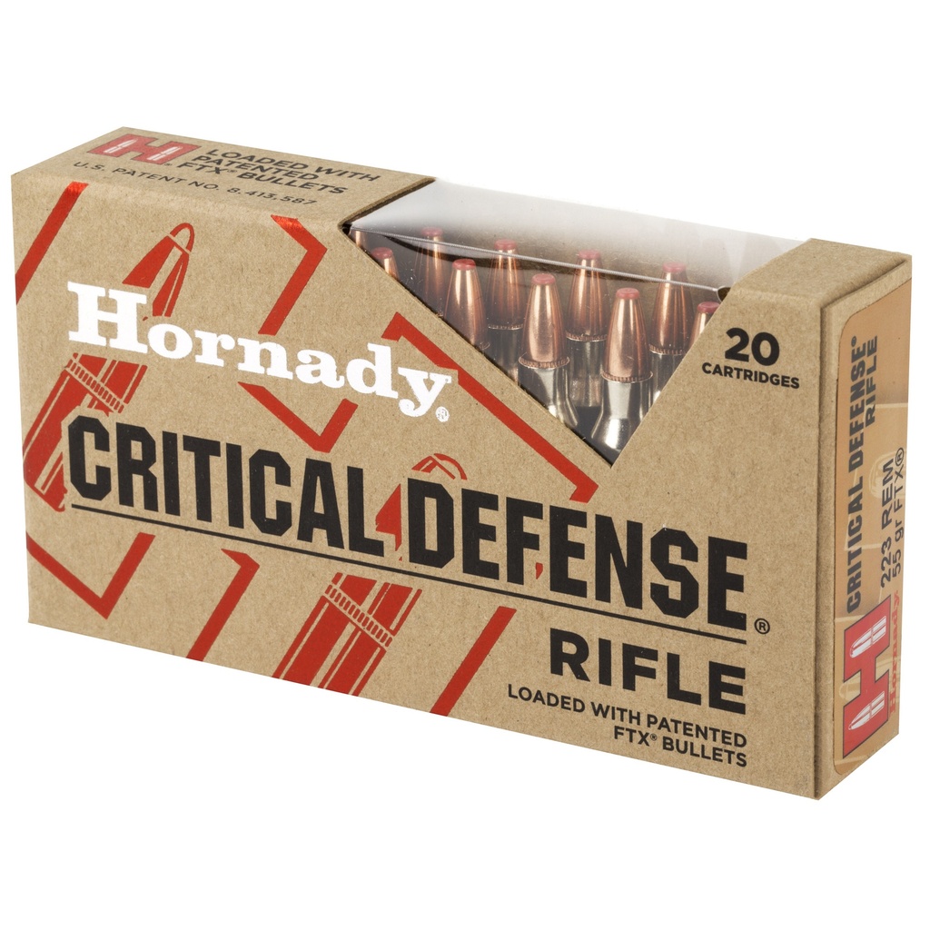 Hornady HRNDY CD 223REM 55GR FTX 20/200 2
