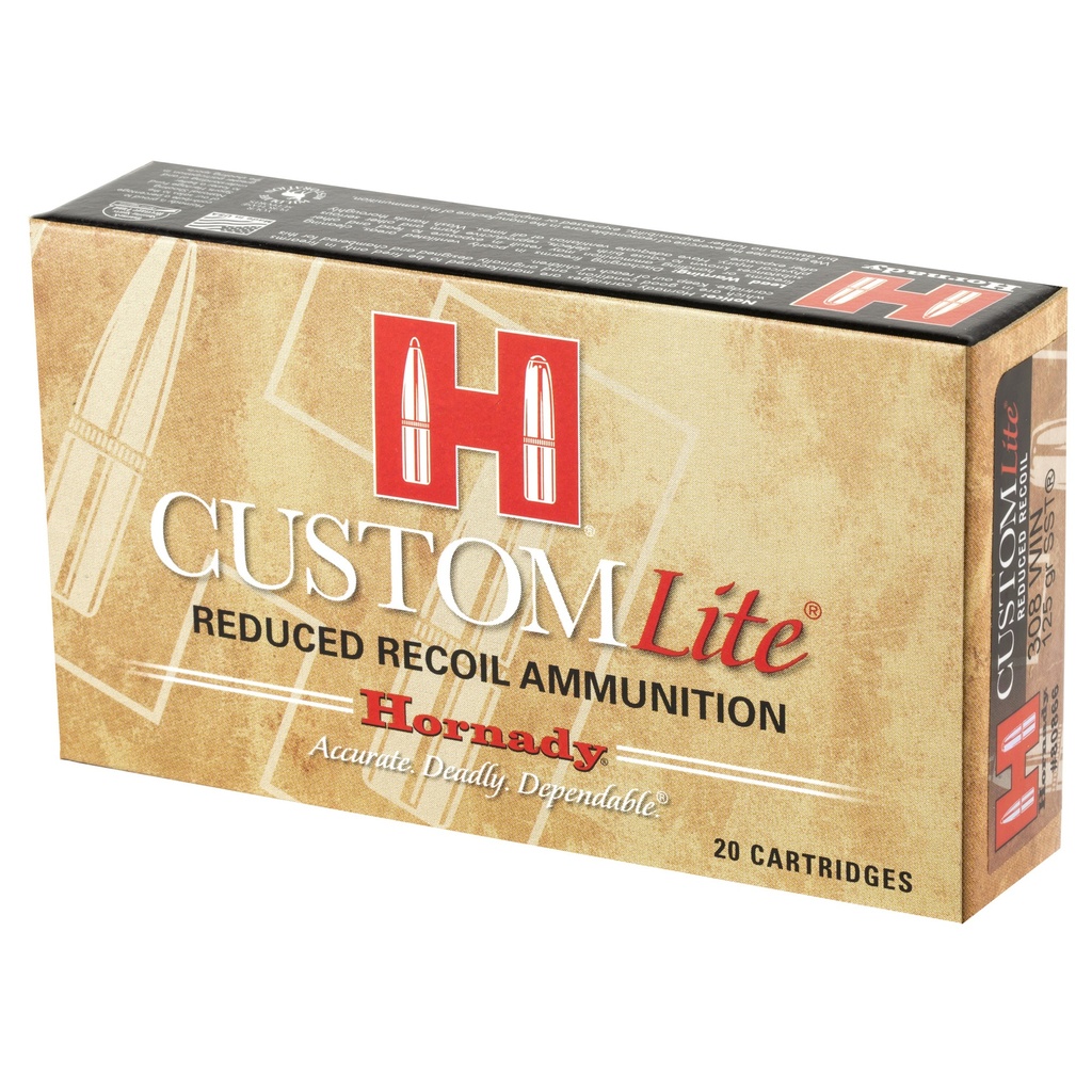 Hornady HRNDY CL 308WIN 125GR SST LT 20/200 2
