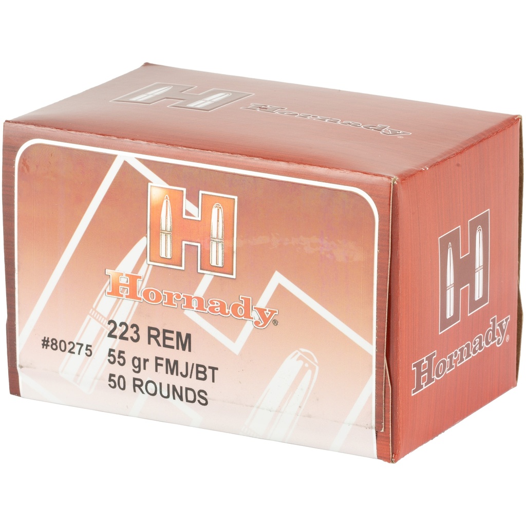 Hornady HRNDY 223REM 55GR FMJ 50/500 1