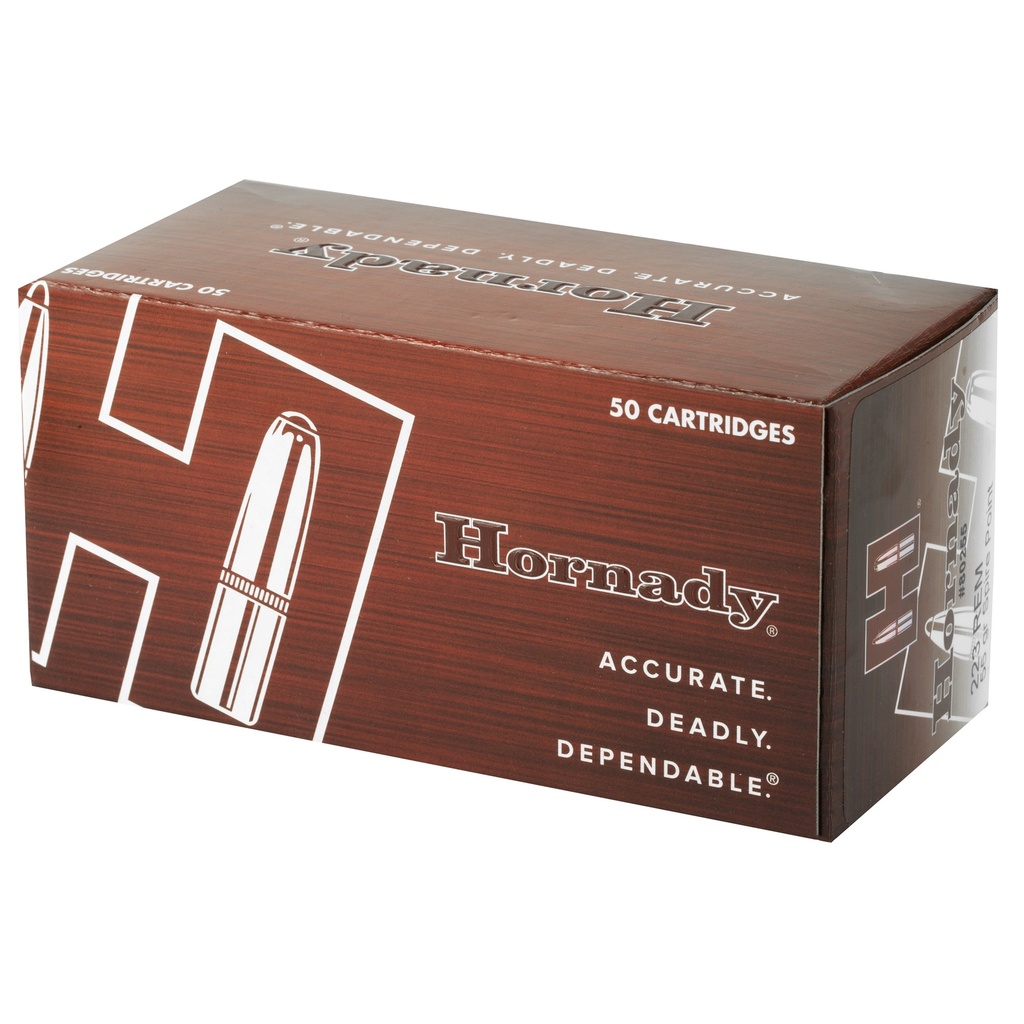 Hornady HRNDY 223REM 55GR SP 50/500 2