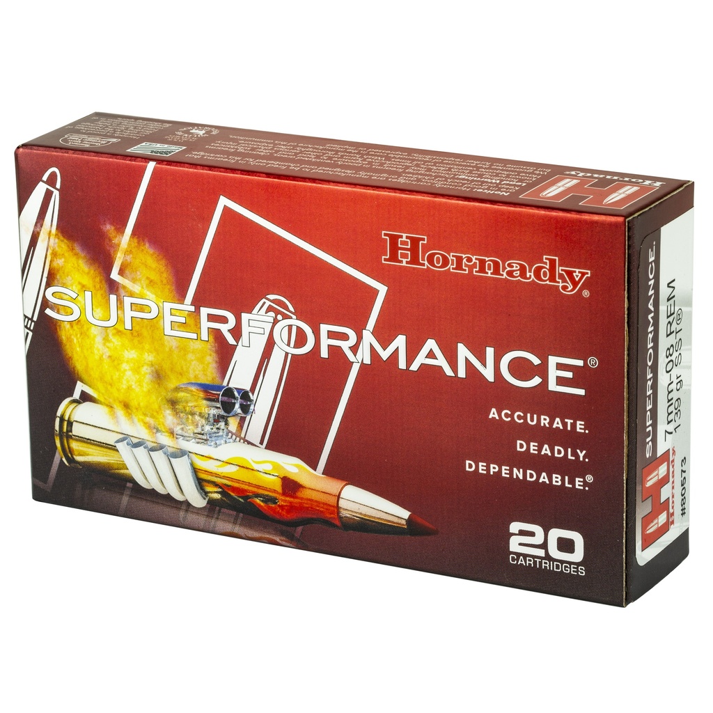 Hornady HRNDY SF 7MM-08 139GR SST 20/200 2