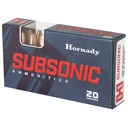 Hornady HRNDY 300BLK 190GR SUB-X 20/200 2
