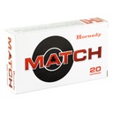 Hornady HRNDY 308WIN 168GR BTHP MTCH 20/200 1