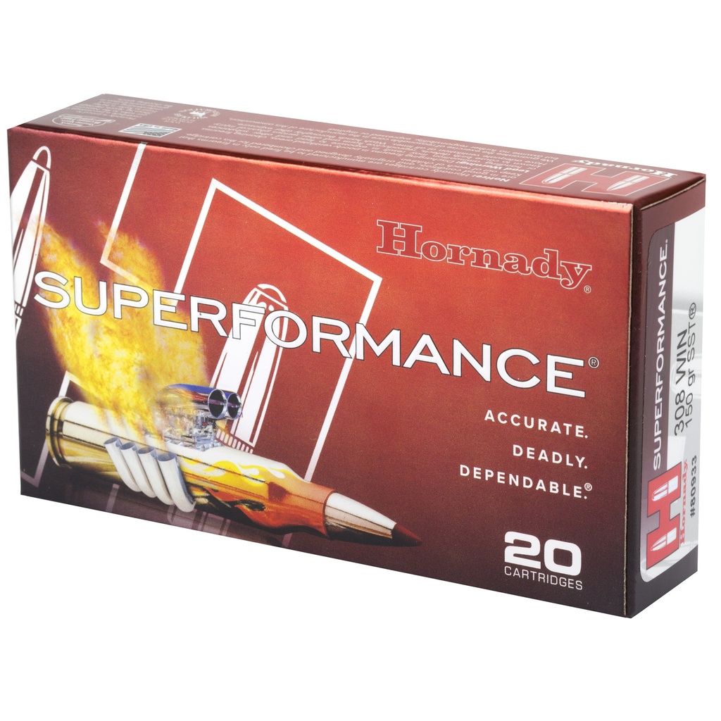 Hornady HRNDY 308WIN 150GR SST SPF 20/200 2