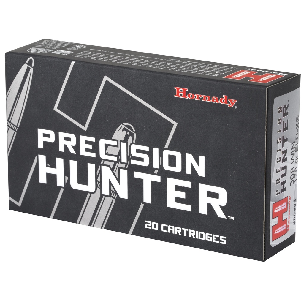 Hornady HRNDY PH 308WIN 178GR ELD-X 20/200 2