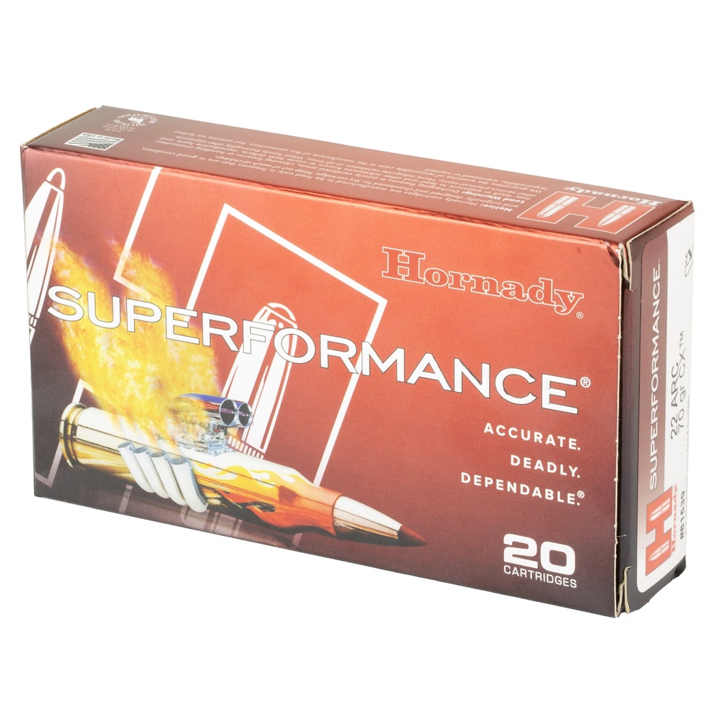 Hornady HRNDY SF 22 ARC 70GR CX 20/200 2