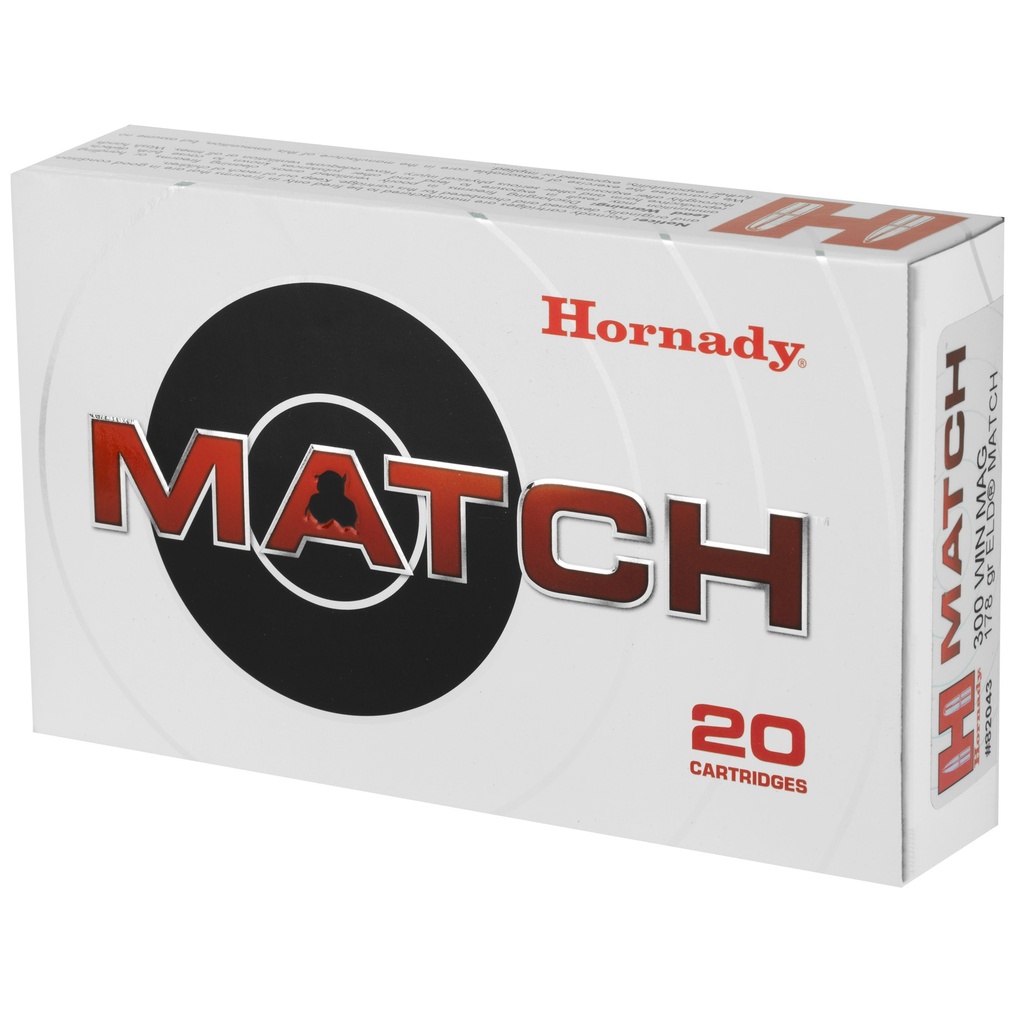 Hornady HRNDY 300WIN 178GR ELD-M 20/200 2