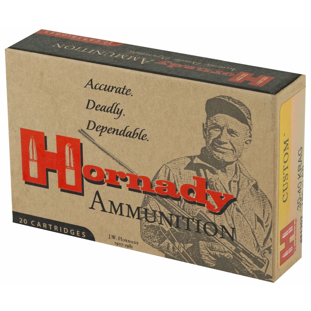 Hornady HRNDY 30-40 KRAG 180GR SP 20/200 2