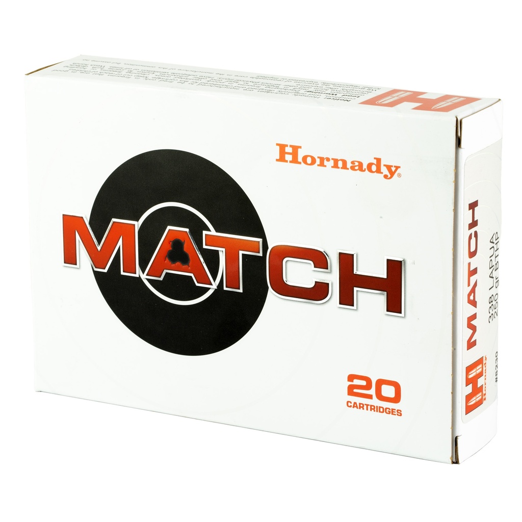 Hornady HRNDY 338LAPUA 250GR BTHP 20/120 2