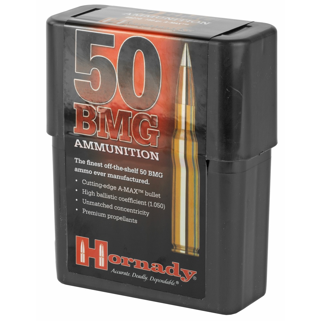 Hornady HRNDY 50BMG 750GR AMAX 10/100 2