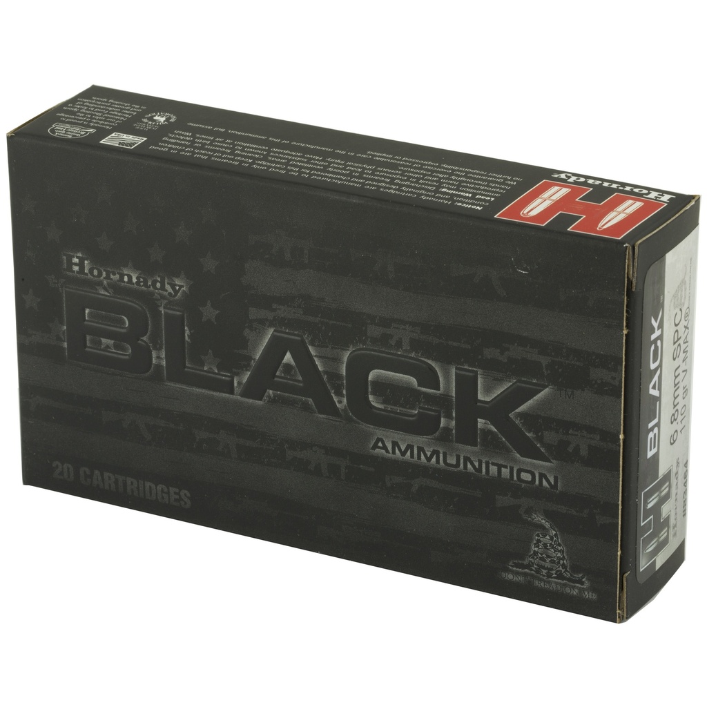 Hornady HRNDY BLACK 6.8SPC 110GR VMAX 20/200 2