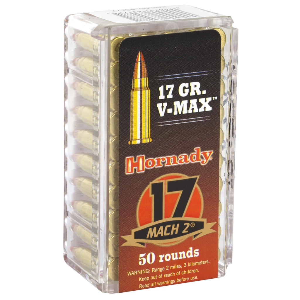 Hornady HRNDY 17HM2 17GR V-MAX 50/5000 1