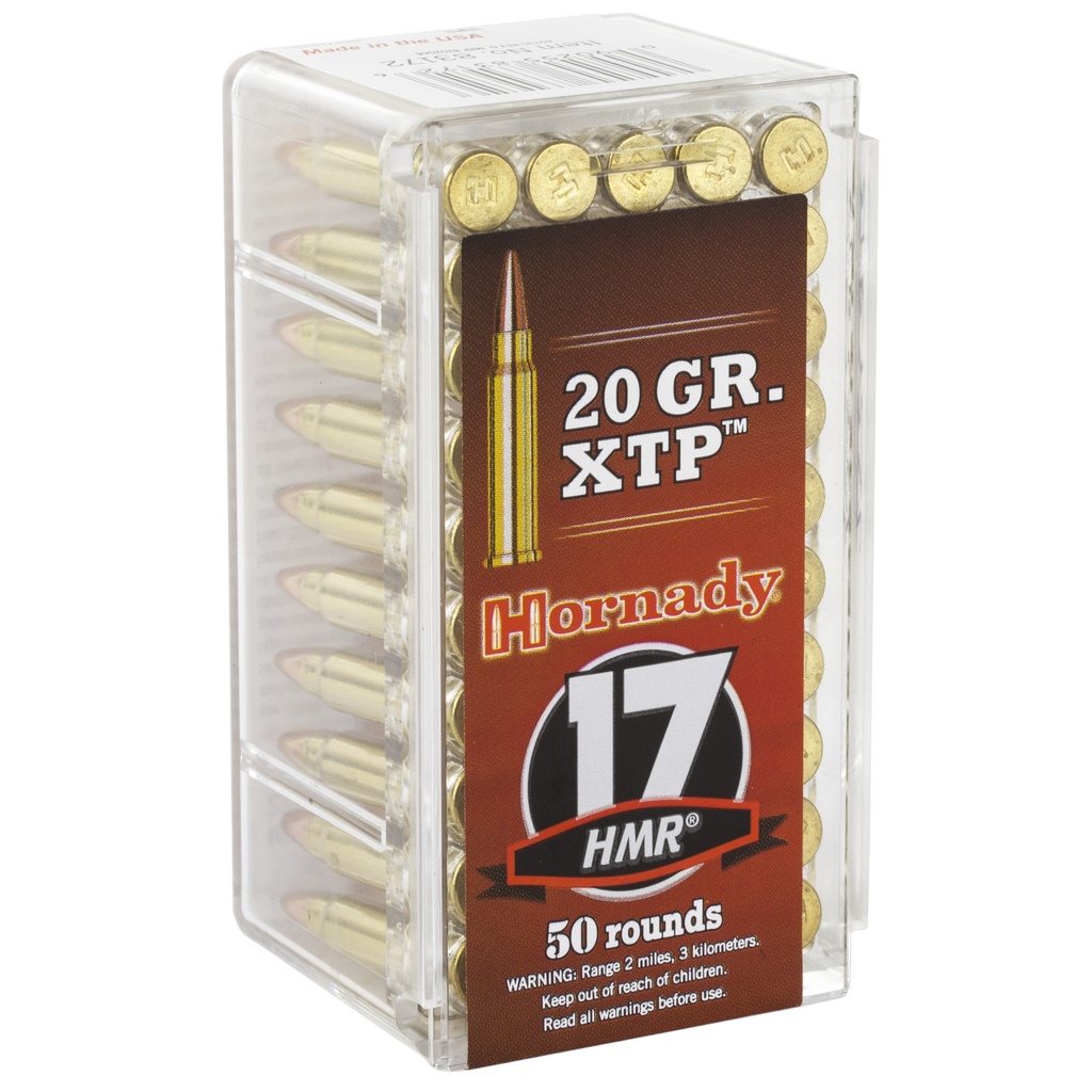 Hornady HRNDY 17HMR 20GR XTP 50/2000 1
