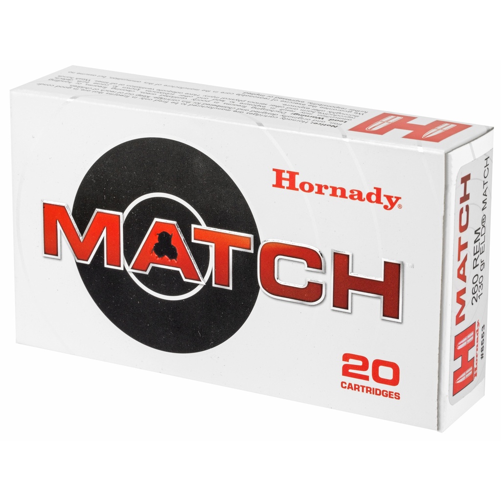 Hornady HRNDY 260REM 130GR ELD-M 20/200 2