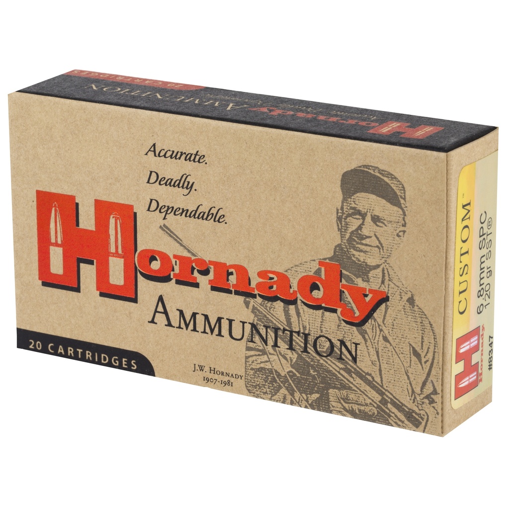 Hornady HRNDY 6.8MM SPC 120GR SST 20/200 2