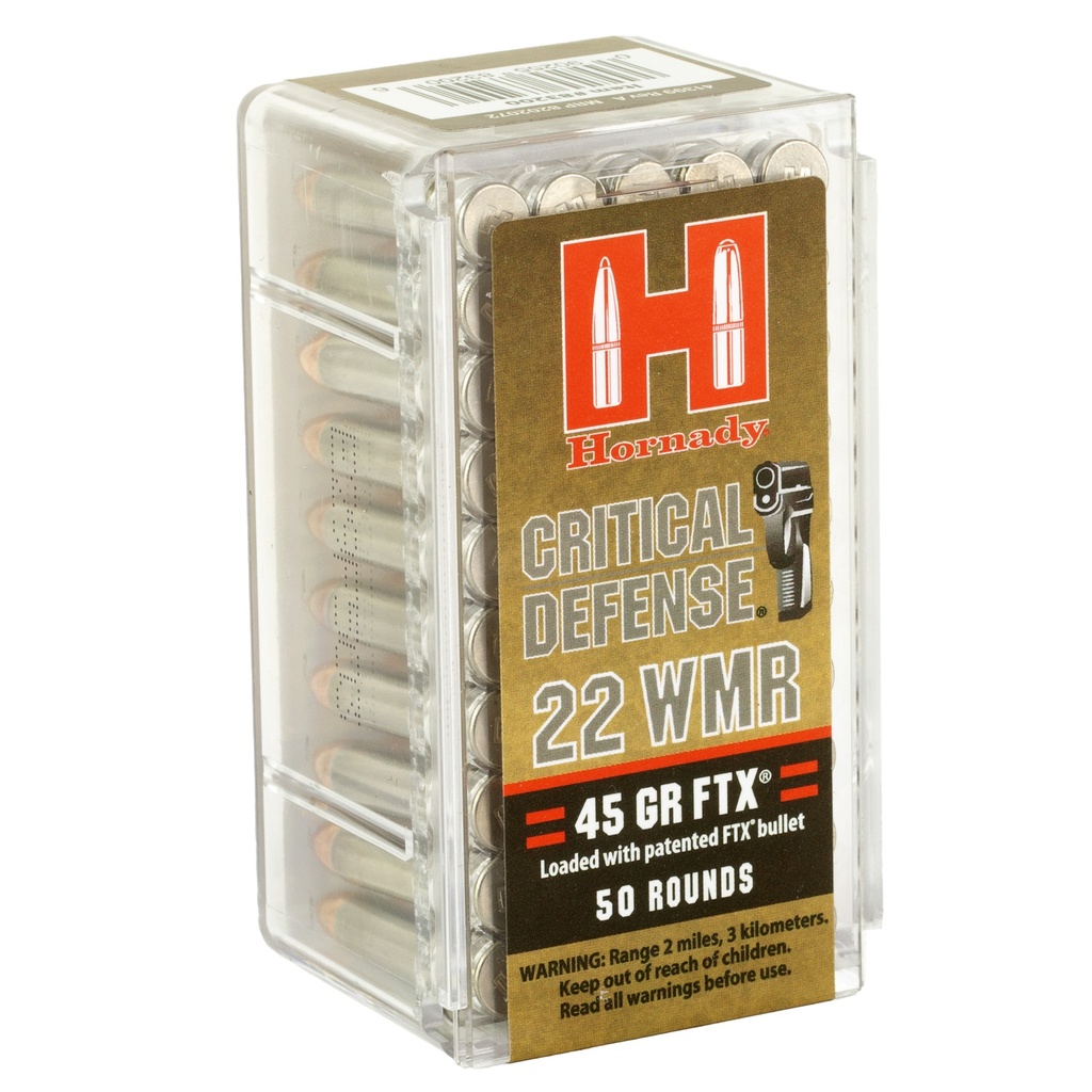 Hornady HRNDY CD 22WMR 45GR FTX 50/2000 1