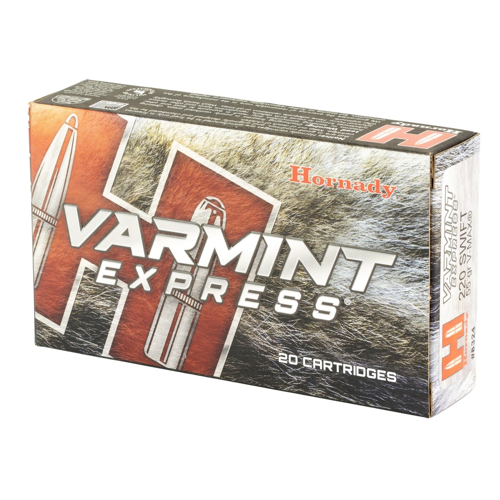 Hornady HRNDY 220 SWFT 55GR VMAX 20/200 2