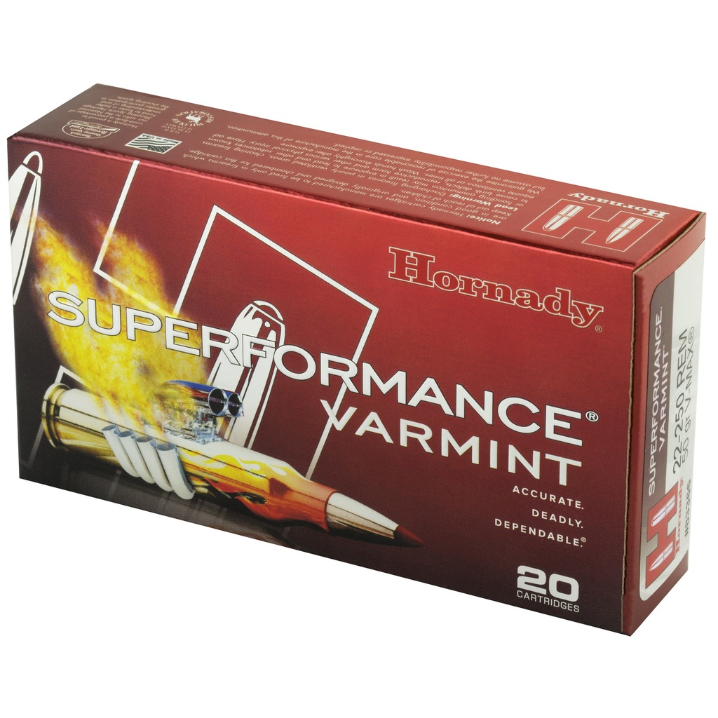 Hornady HRNDY SF 22-250 50GR VMAX 20/200 2