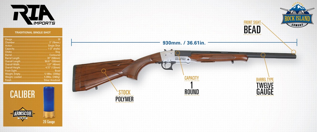 Rock Island Armory Traditional Single Shot 2