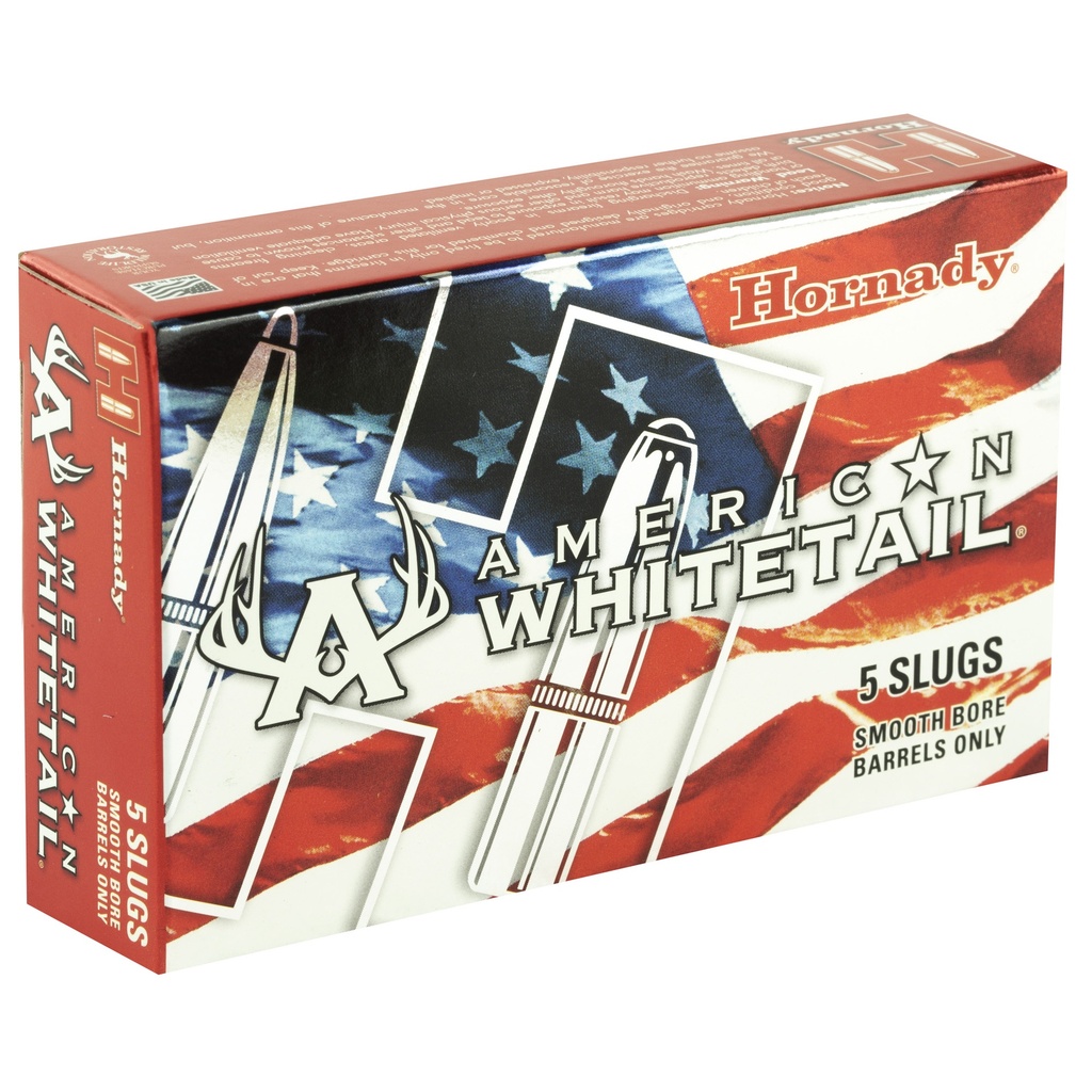Hornady HRNDY 12GA RIFLED SLUG 1OZ AW 5/100 1