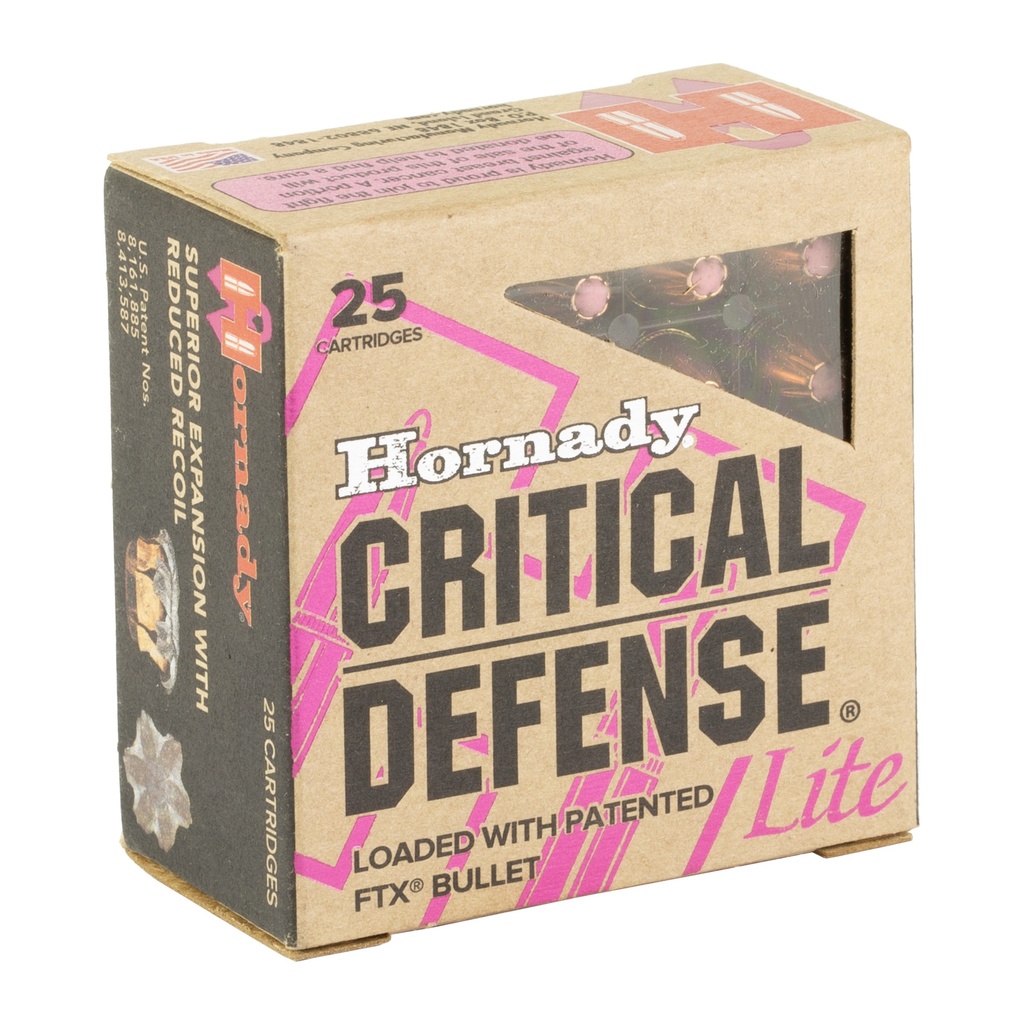 Hornady HRNDY CD 9MM 100GR FTX LITE 25/250 1
