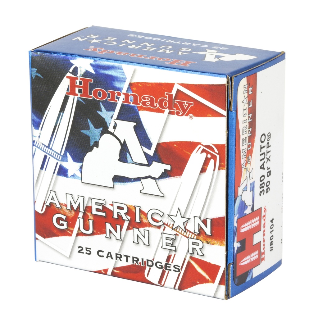 Hornady HRNDY AG 380ACP 90GR XTP 25/250 2