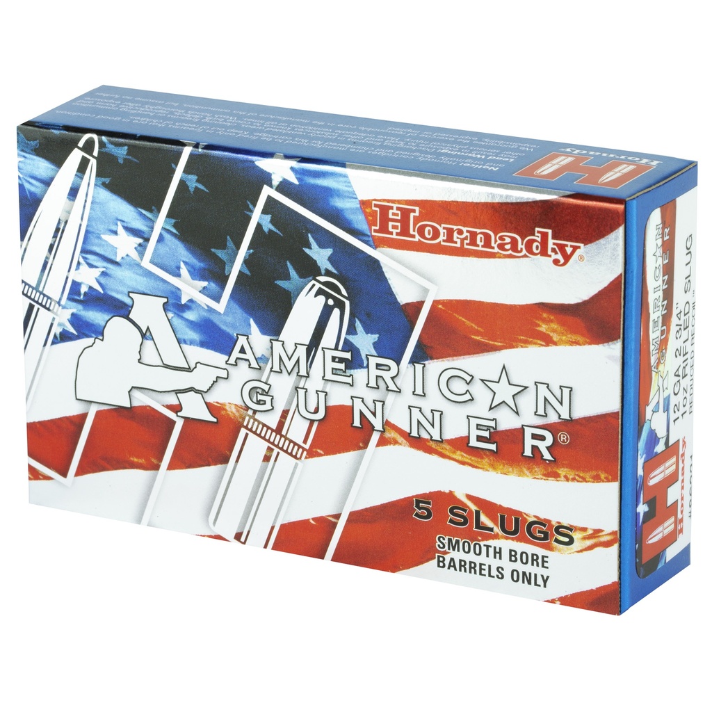 Hornady HRNDY AG 12GA 2.75" 1 OZ SLUG 5/100 2