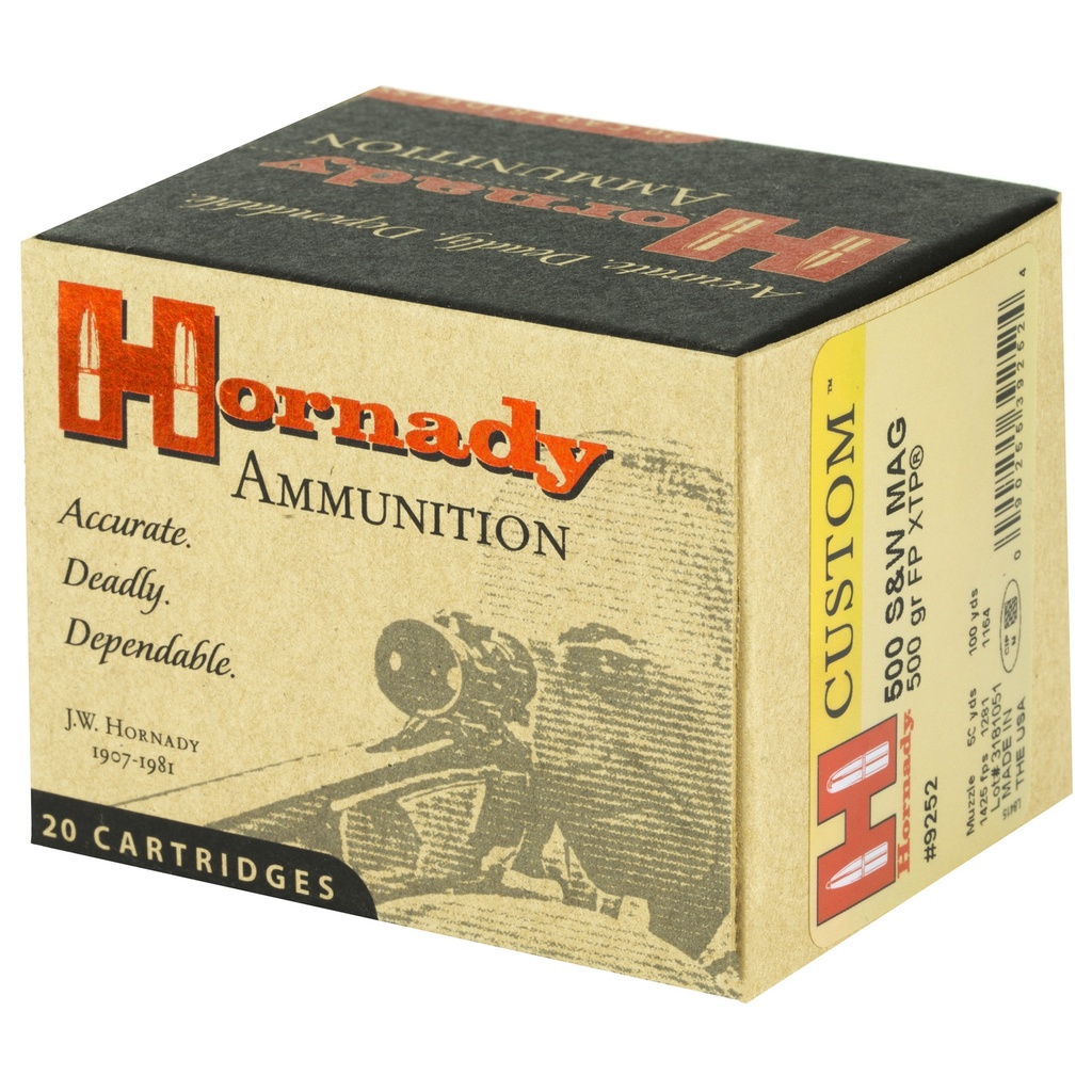 Hornady HRNDY 500SW 500GR XTP FP 20/200 2