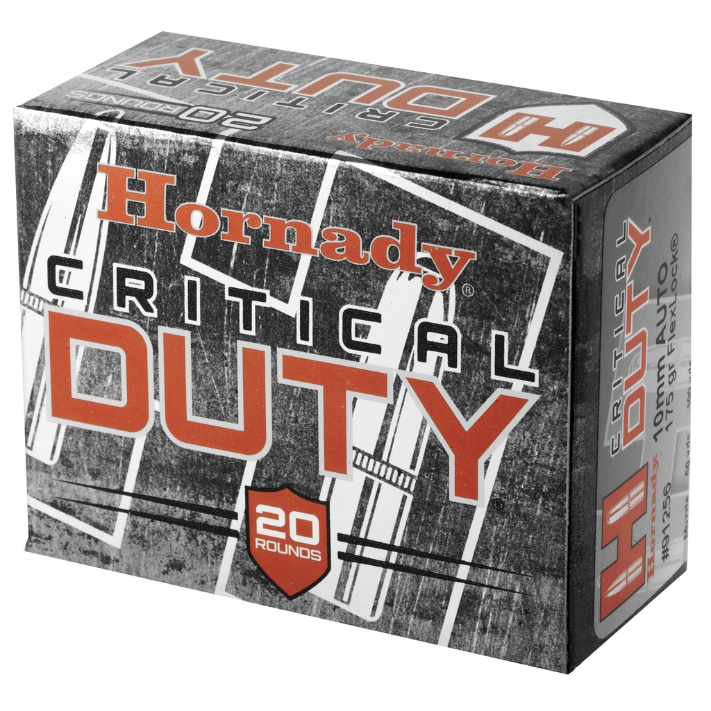 Hornady HRNDY 10MM 175GR CRT DUTY 20/200 2