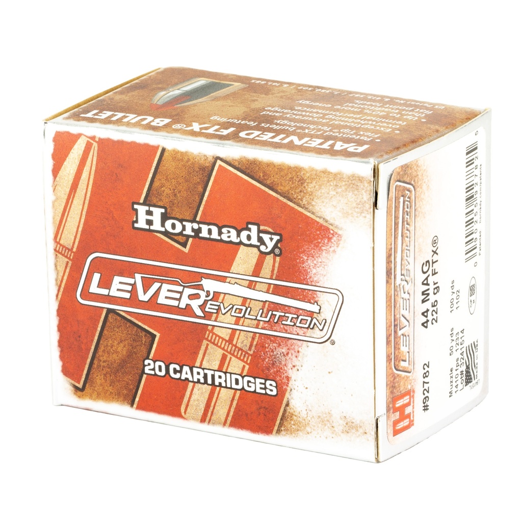 Hornady HRNDY LVREVO 44MAG 225GR 20/200 2