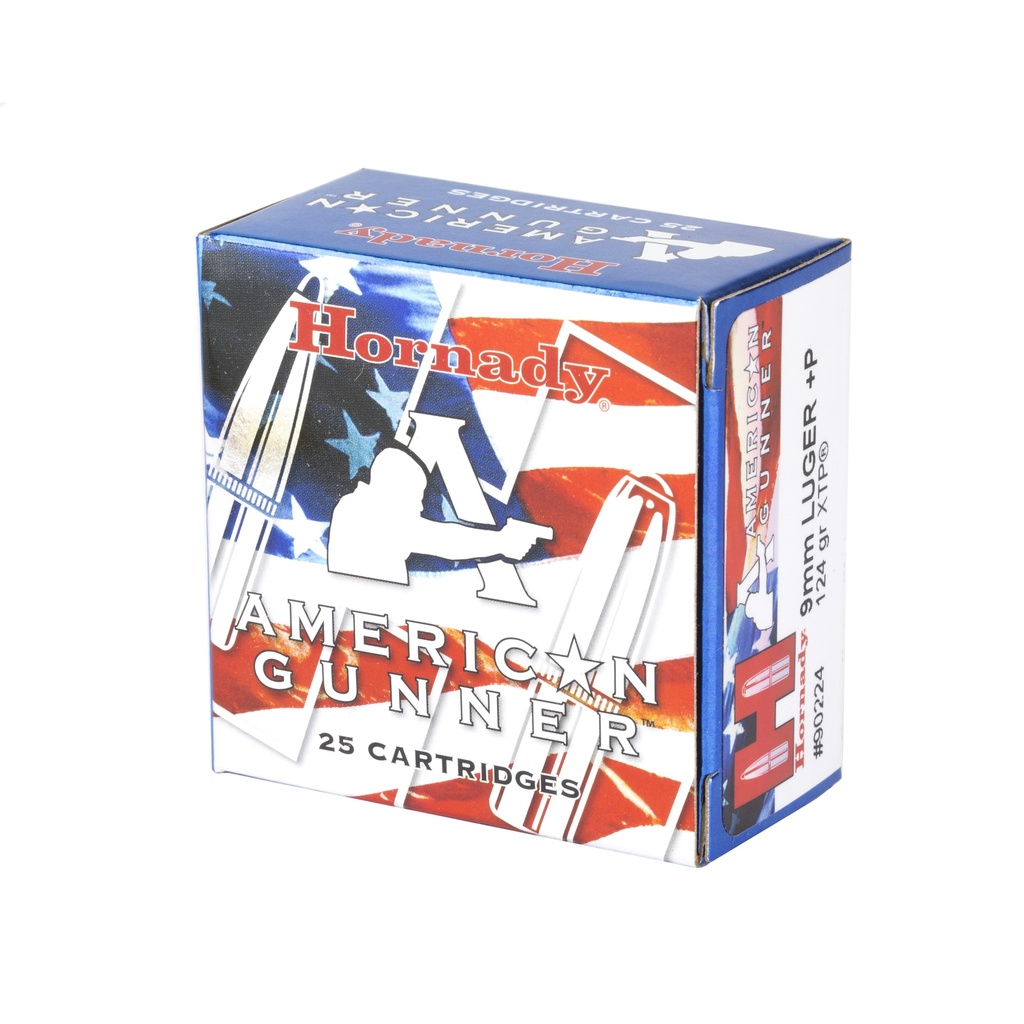 Hornady HRNDY AG 9MM+P 124GR XTP 25/250 2