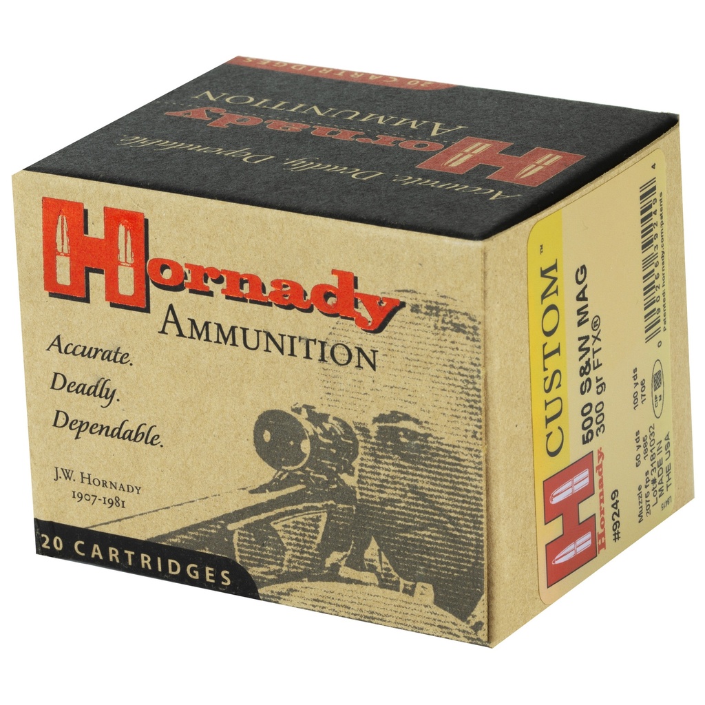 Hornady HRNDY 500SW 300GR FTX 20/200 2