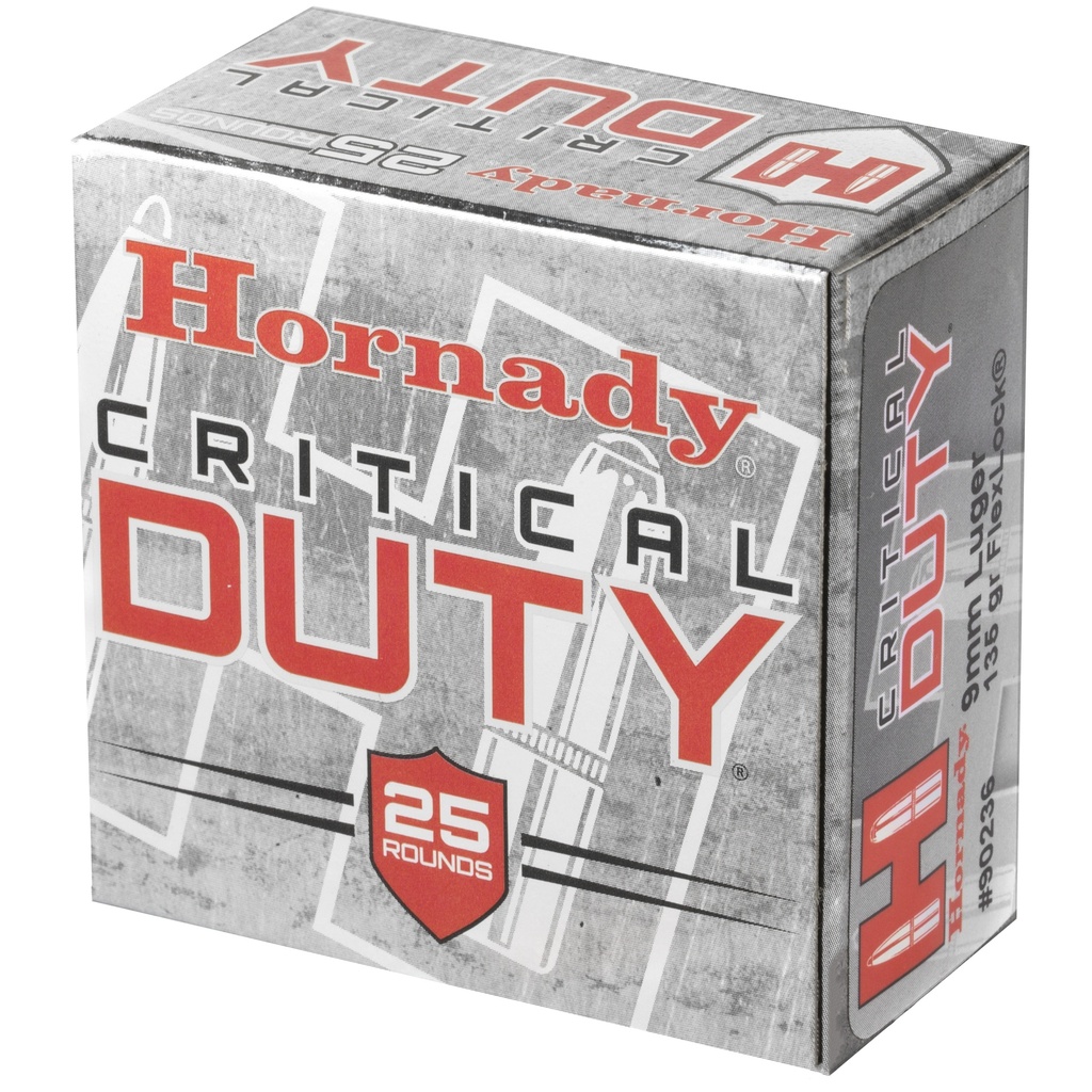 Hornady HRNDY 9MM 135GR CRT DUTY 25/250 2
