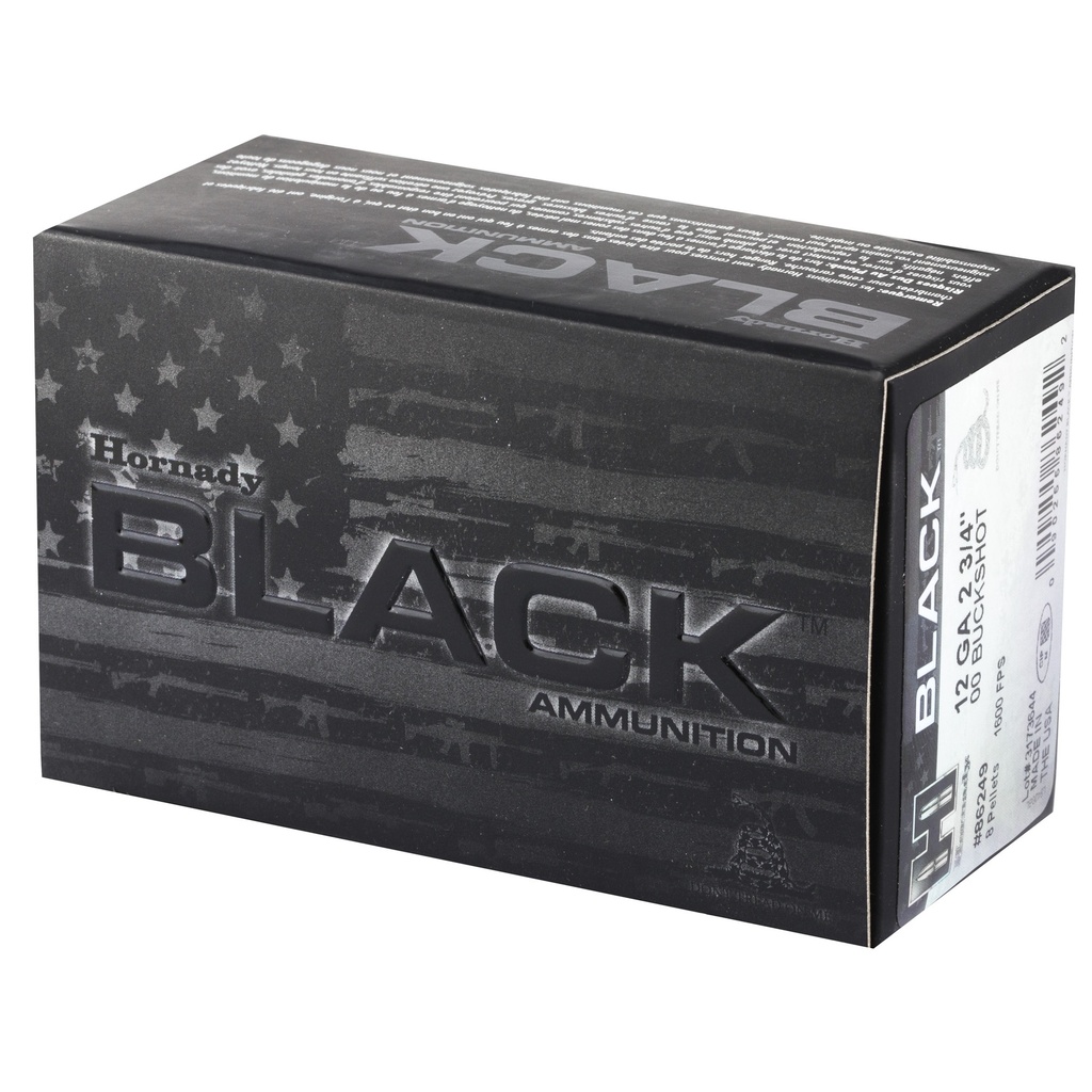 Hornady HRNDY BLACK 12GA 2.75" 00 10/100 2