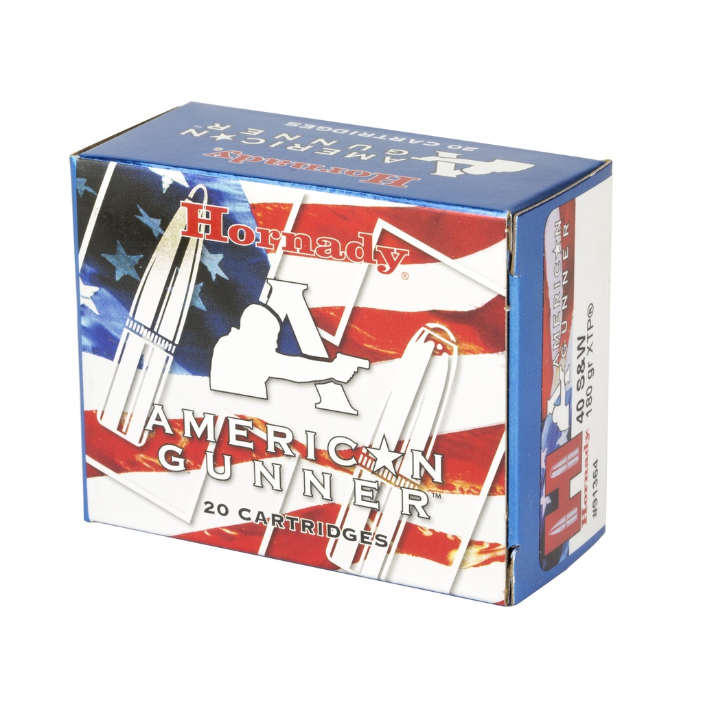 Hornady HRNDY AG 40SW 180GR XTP 20/200 2