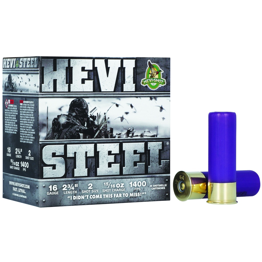 HEVI-Shot HEVI-STEEL 16GA 2.75" 15/16OZ #2 1