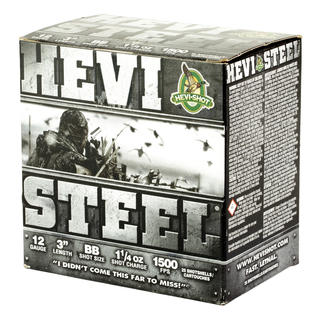 HEVI-Shot HEVI STEEL 12GA 3" BB 25/250 2