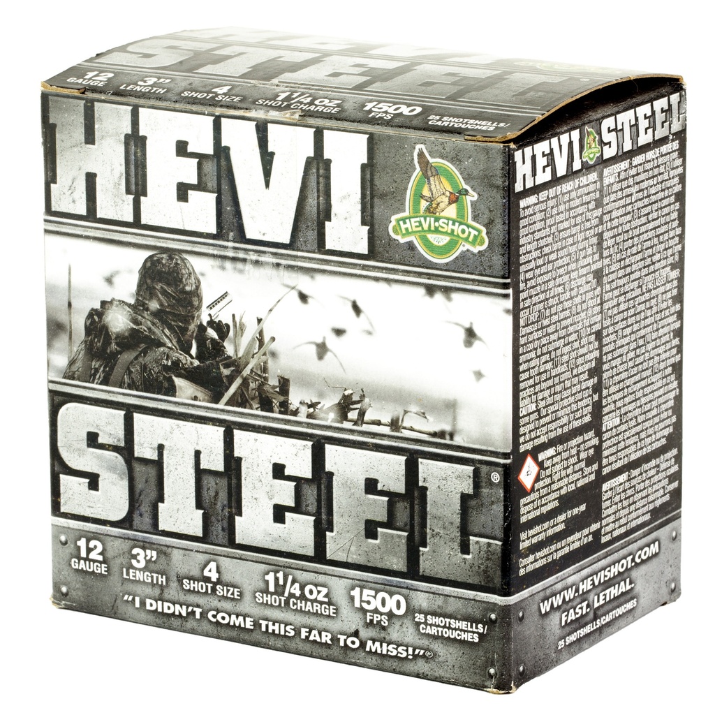 HEVI-Shot HEVI STEEL 12GA 3" #4 25/250 2