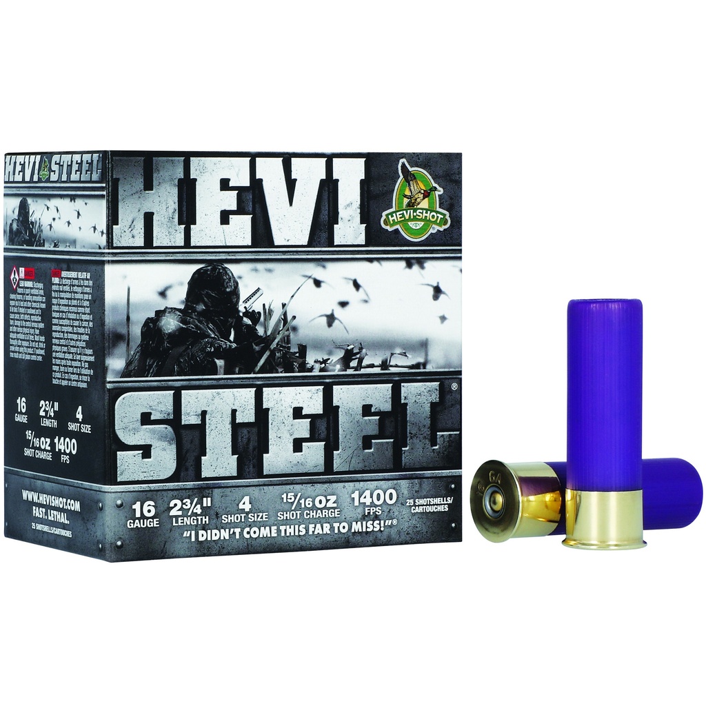 HEVI-Shot HEVI-STEEL 16GA 2.75" 15/16OZ #4 1