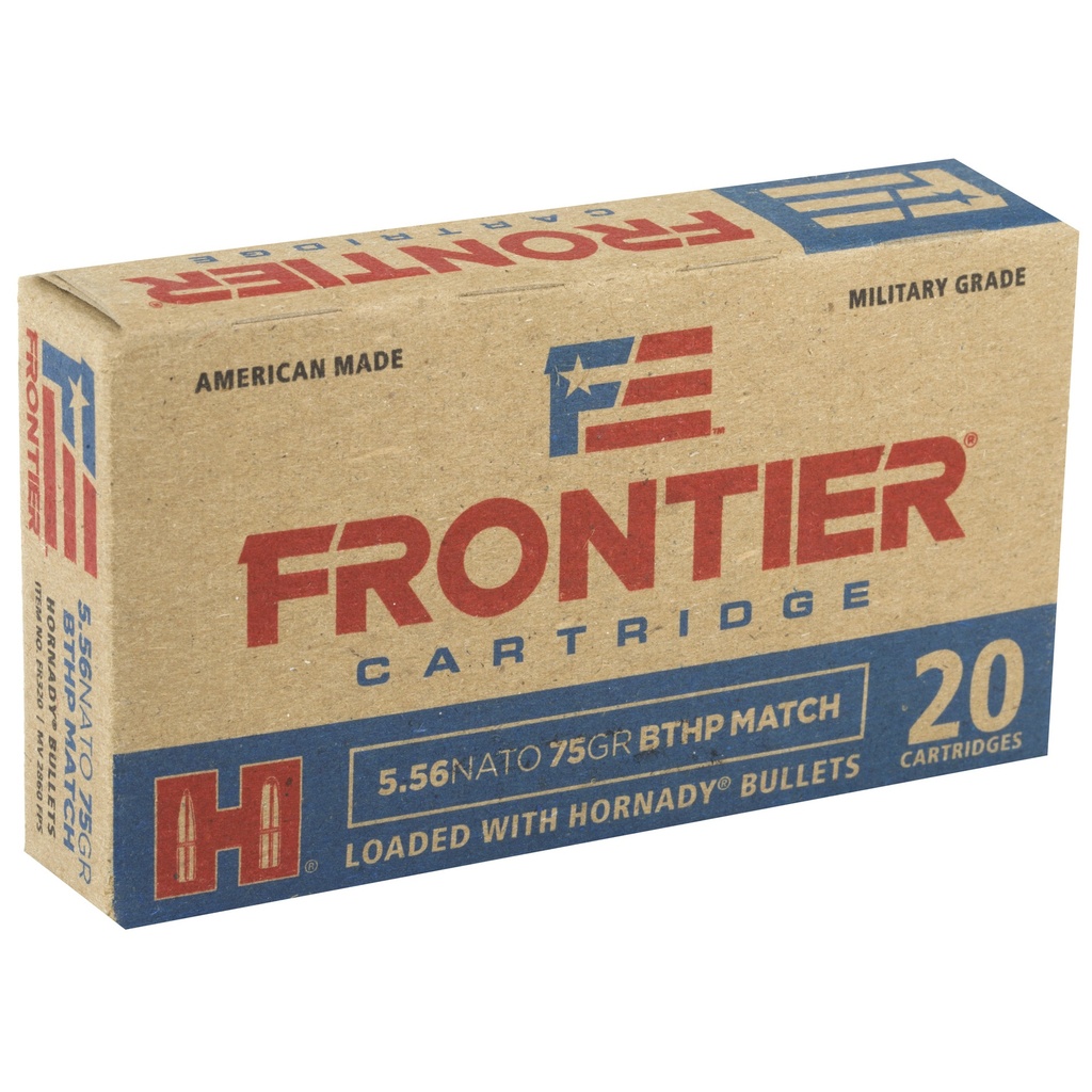 FRONTIER 556NATO 75GR BTHP MTCH 20/5 1